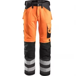 Snickers Workwear Snickers Handwerkerhose, Orange/Grau Melange, Herren
