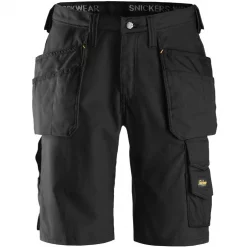 Snickers Workwear Snickers Canvas+ Handwerkershorts, Schwarz/Schwarz, Herren -Snickers Workwear Verkäufe 7198 10 1