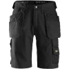 Snickers Workwear Snickers Canvas+ Handwerkershorts, Schwarz/Schwarz, Herren -Snickers Workwear Verkäufe 7198 10