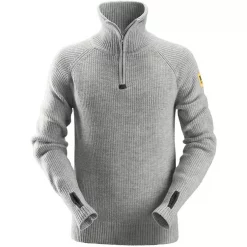 Snickers Workwear Snickers AllroundWork Wollpullover Mit Kurzem Reißverschluss, Waldgrün, Herren, Marine -Snickers Workwear Verkäufe 91738 10